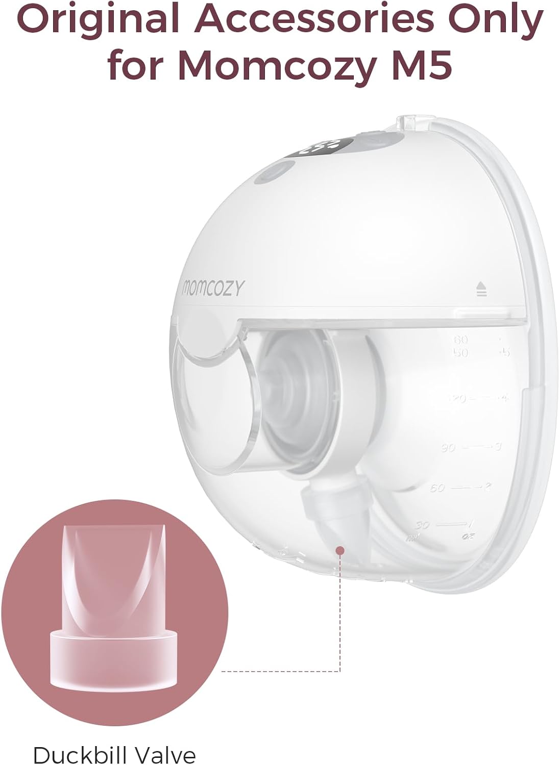 Valve Momcozy M5 - detaliu piese