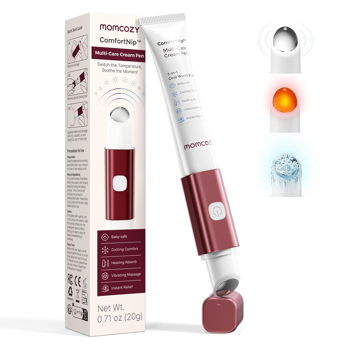 Crema pentru mameloane Momcozy ComfortNip cu aplicator