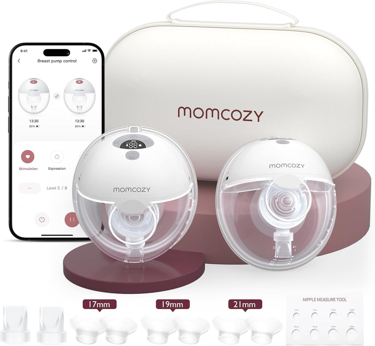 Pompa de san Momcozy M5 Smart Dubla Gri - imagine 1
