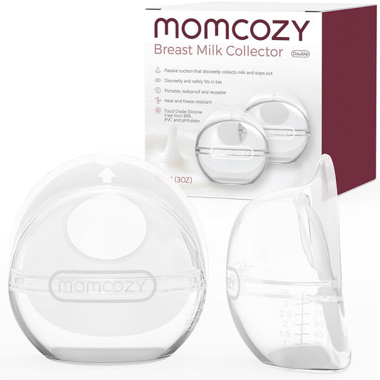 Set 2 Colectoare Lapte Matern Momcozy 90 ml Silicon Fara BPA
