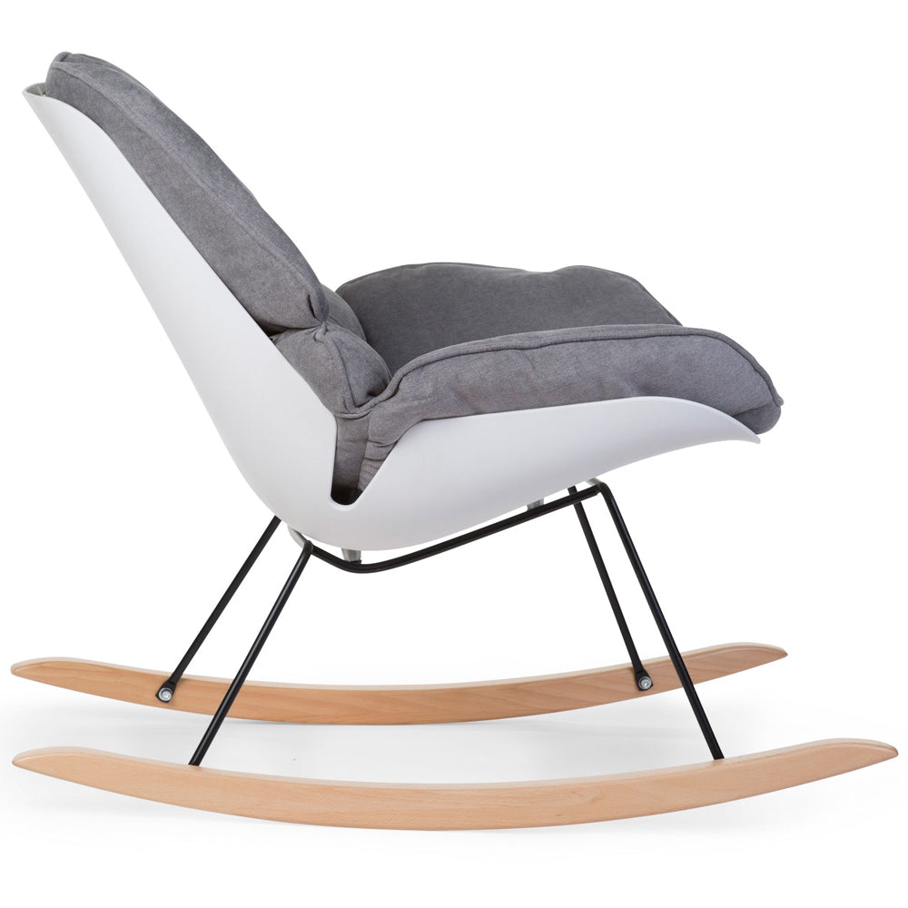 Scaun balansoar Childhome Alb Gri