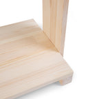 Mobilier decorativ casuta cu roti Childhome 80x135 cm, Lemn Natural