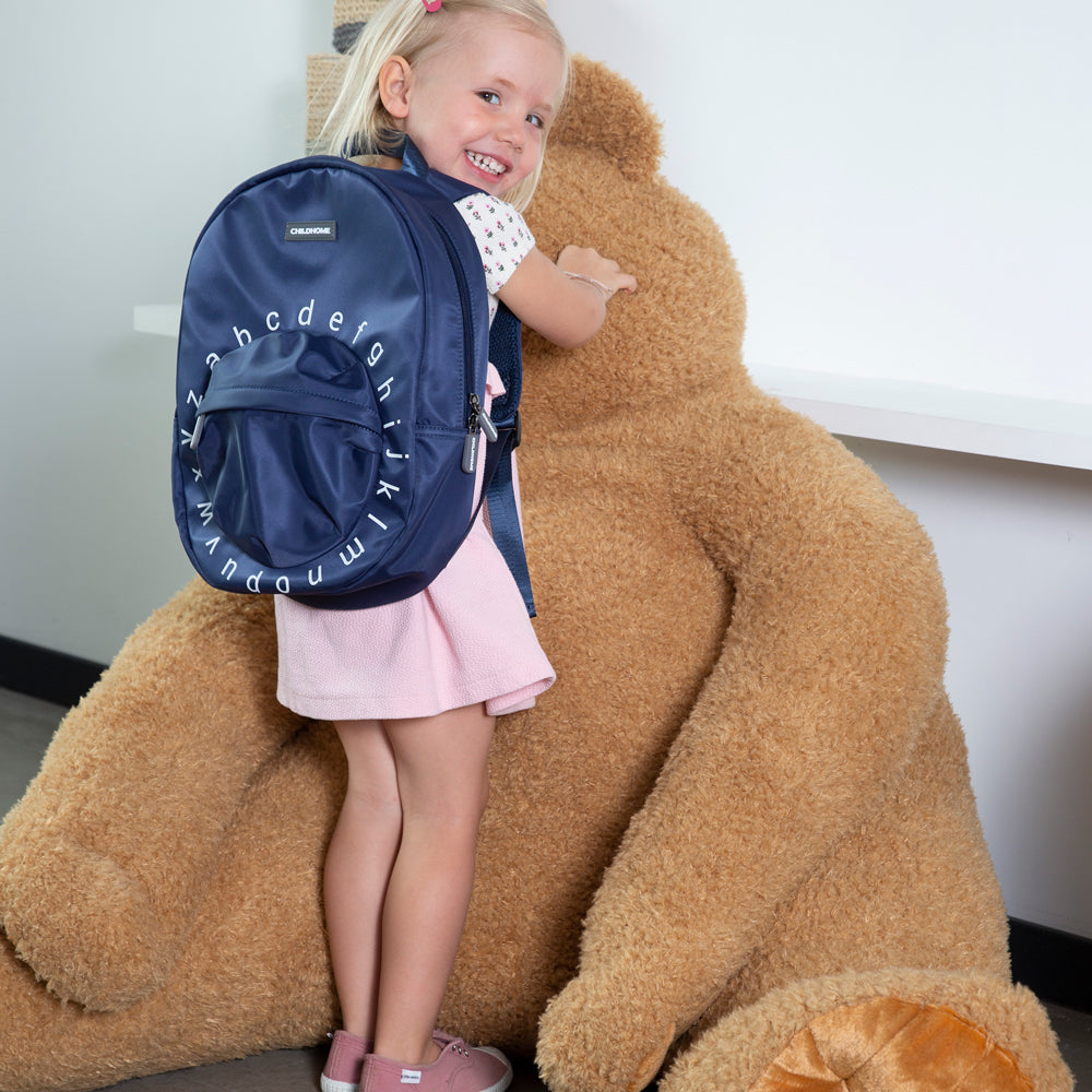 Ghiozdan Childhome ABC 29x12x38 cm Bleumarin