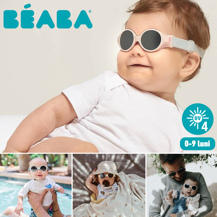 Ochelari de soare Beaba 0-9 luni Chalk Pink