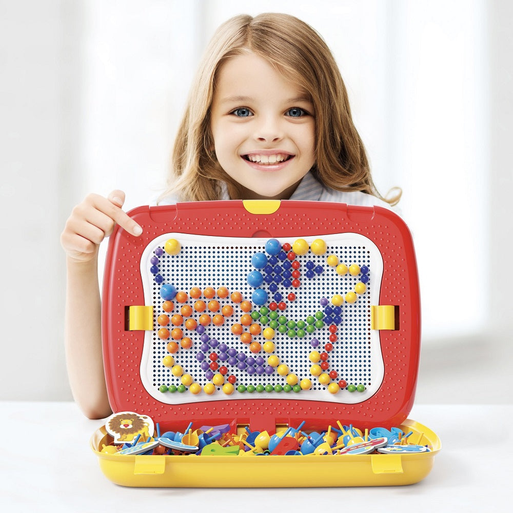 Quercetti Combi - Joc Educativ 2 în 1 Fantacolor și Magnetino 360 Piese