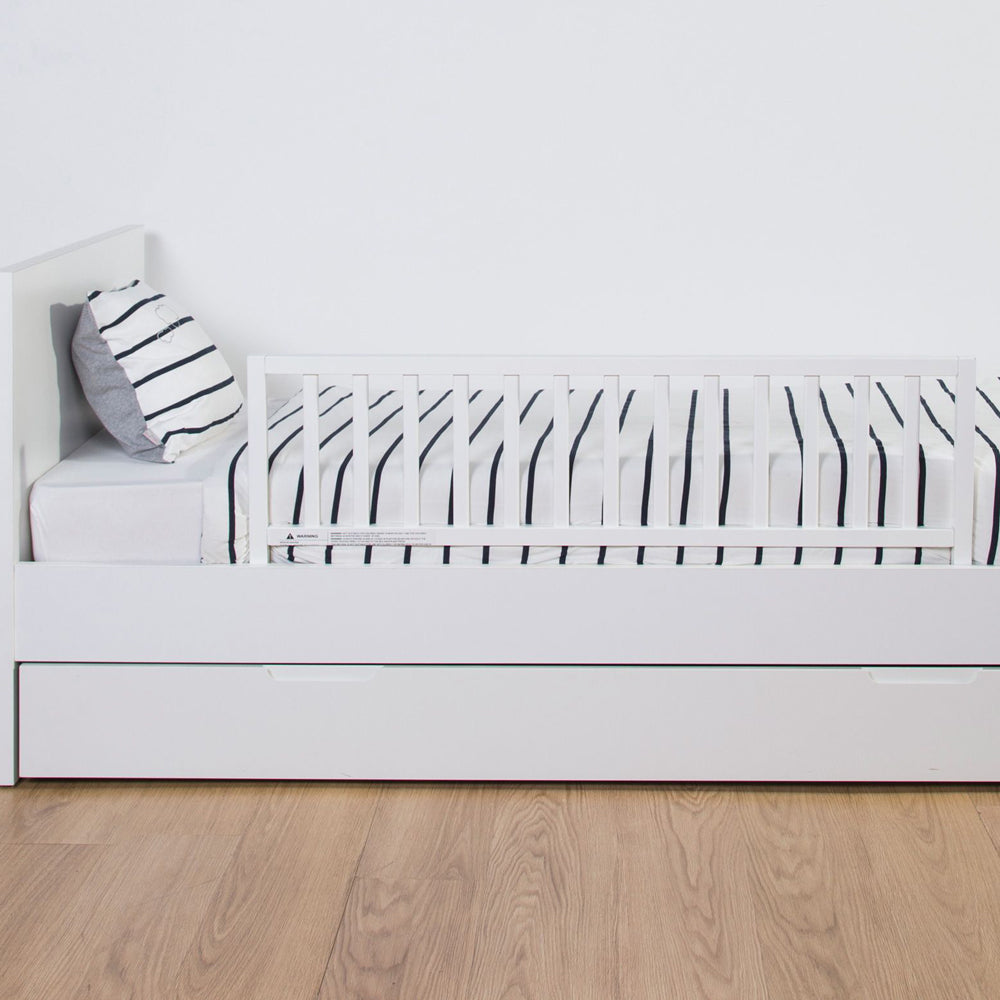 Protectie pentru pat Childhome 120 cm, Fag Natur