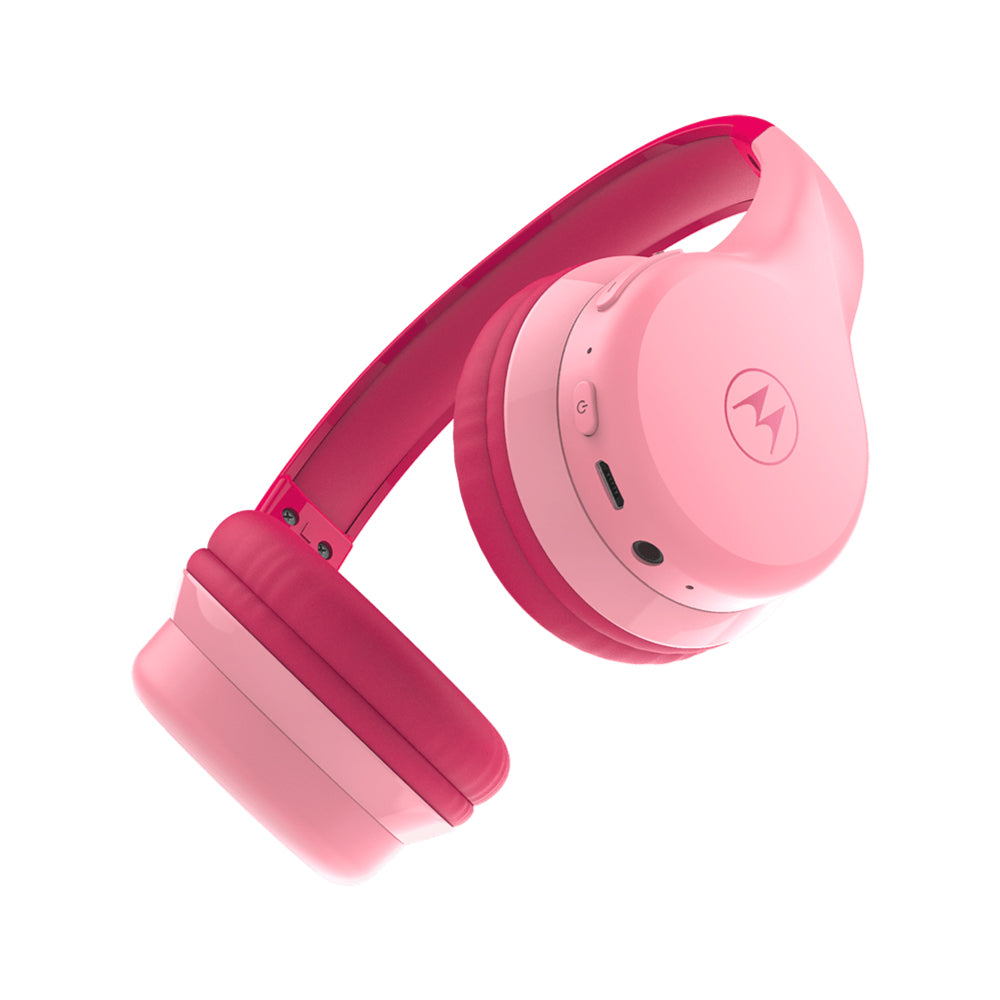 Casti audio wireless pentru copii Motorola Moto JR300 Pink 85 dB