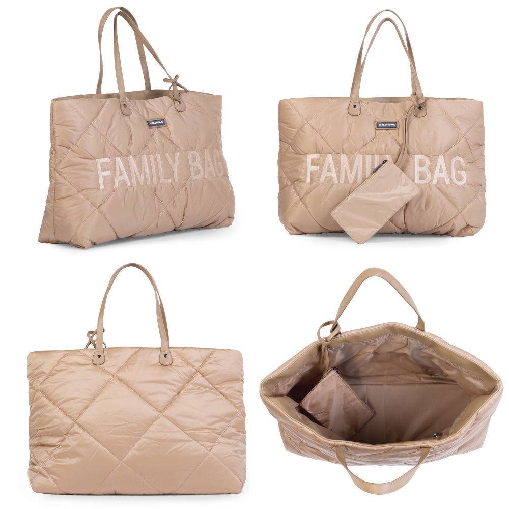 Geanta matlasata Childhome Family Bag Bej