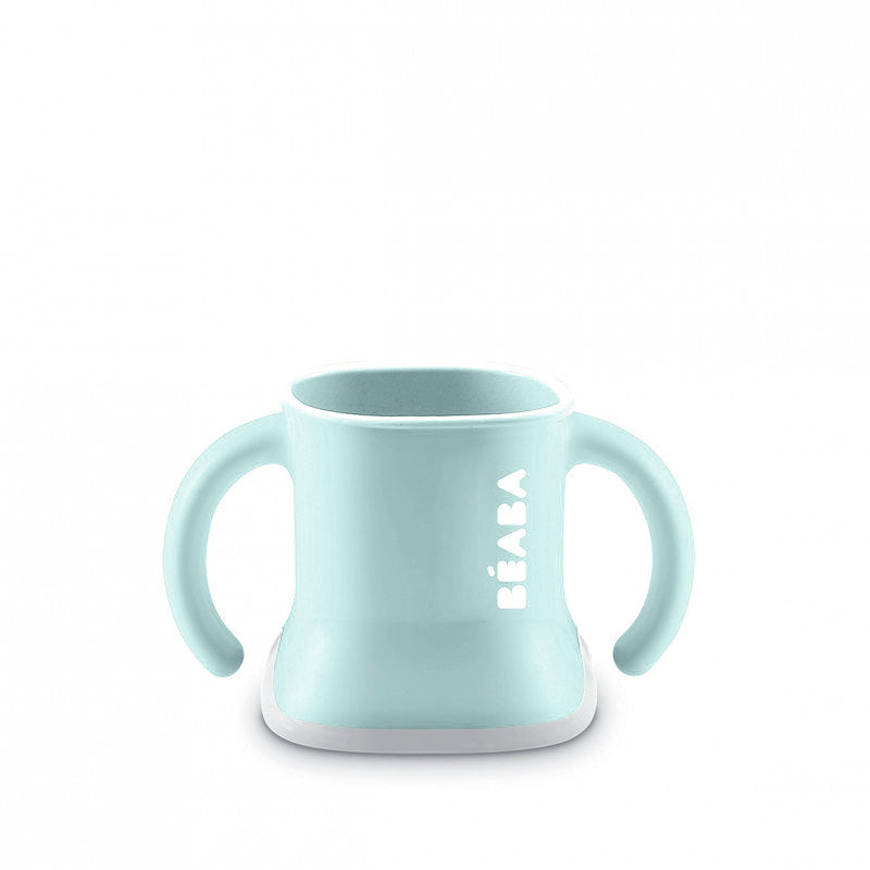 Cănuță 3 în 1 Beaba Evoluclip Airy Green - Tranziție de la Biberon la Pahar