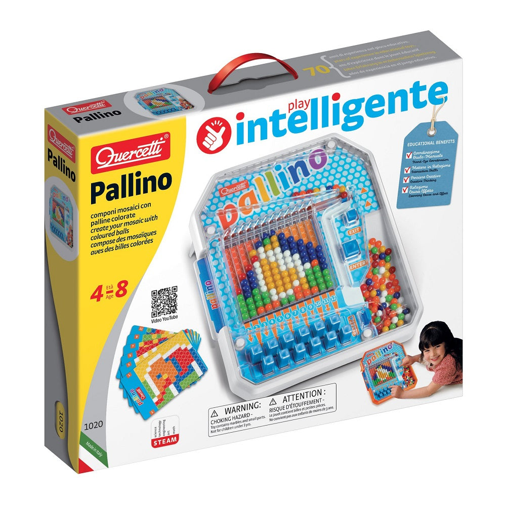 Joc mozaic mecanic Quercetti Pallino – cutia jocului Pallino