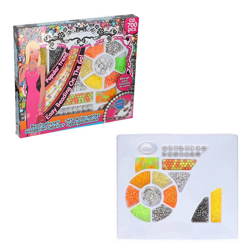 Set margele decorative Eddy Toys 700 piese pentru bijuterii