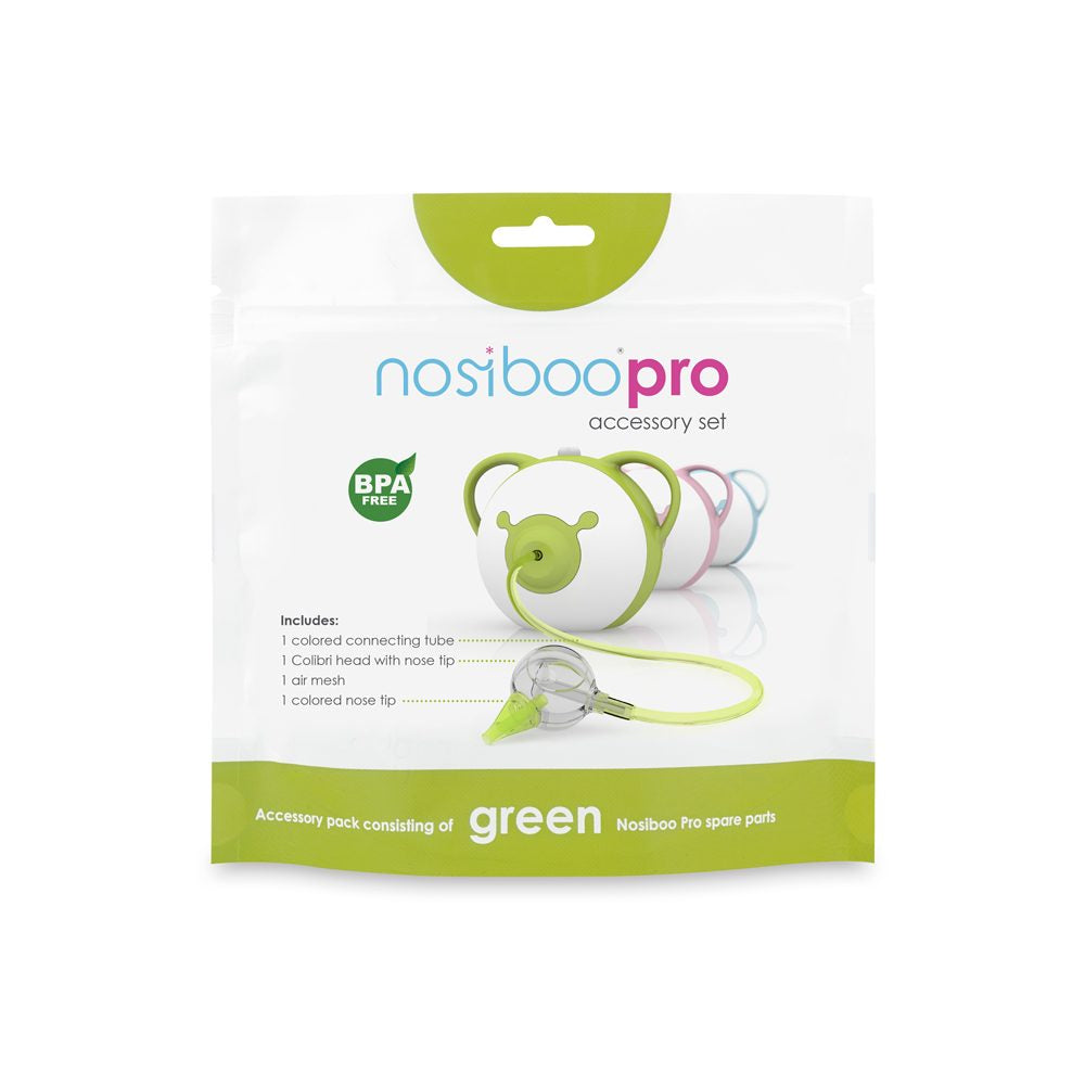 Set accesorii aspirator nazal electric Nosiboo Pro verde