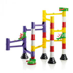 Pista cu bile Quercetti Migoga Marble Run Basic – configurație cu rampe și baze negre