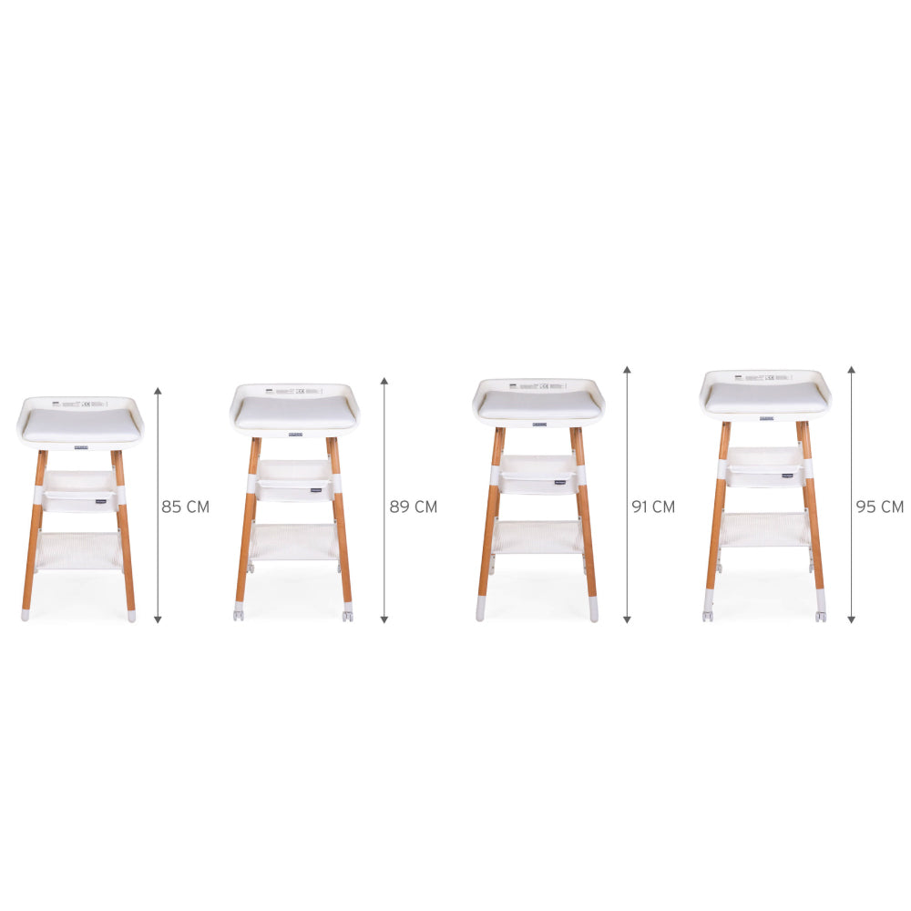 Masuta de infasat Childhome Evolux Natural Alb