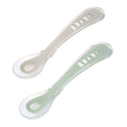 Set 2 lingurite din silicon Beaba +8 luni cu cutie de transport