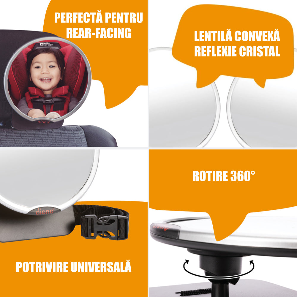 Set 2 oglinzi retrovizoare Diono Easy View