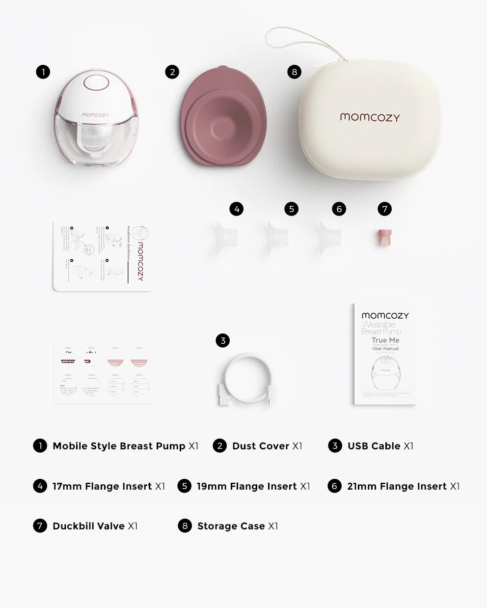 Pompa de san Momcozy M6 Single, Rosu