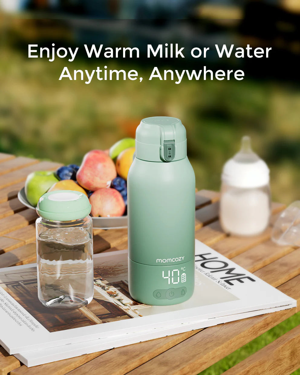 Incalzitor Portabil Lapte Matern si Apa Momcozy 500 ml Incalzire Rapida