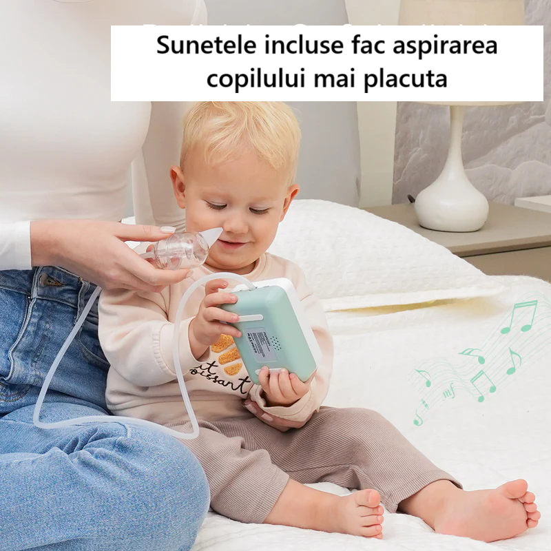 Aspirator Nazal Electric Momcozy Hospital Grade 9 Niveluri Aspiratie cu Sunete