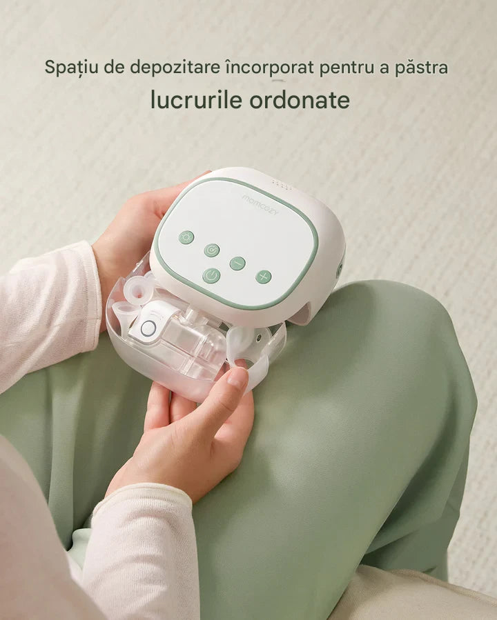 Aspirator Nazal Electric Momcozy BreezyClear Pro 2 in 1 Spray Salin si Aspiratie 75 kPa
