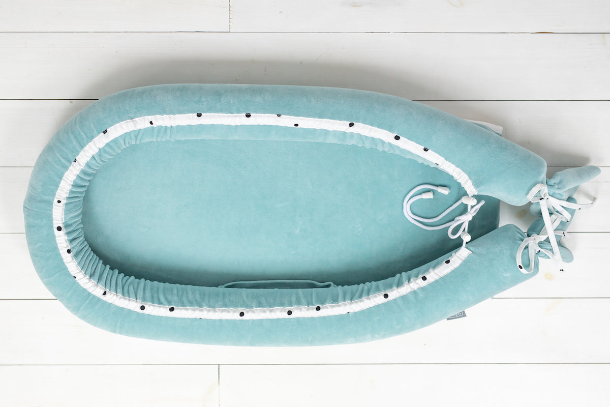 Baby Nest Velvet Premium Royal Baby Ocean Mint Sleepee