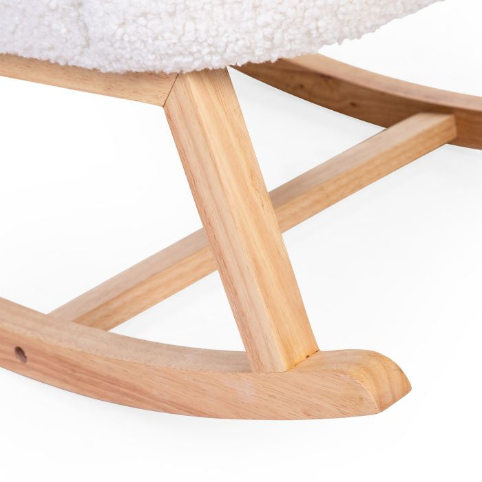 Scaun balansoar Childhome Teddy Alb