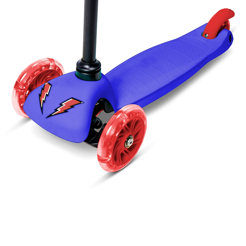 Trotineta 3 Roti Neon Bolt Blue Roti LED Copii 3-5 Ani