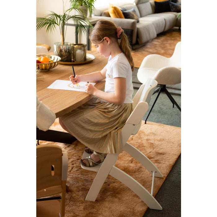 Scaun de Masă Reglabil în Înălțime Childhome Evosit Fag Alb
