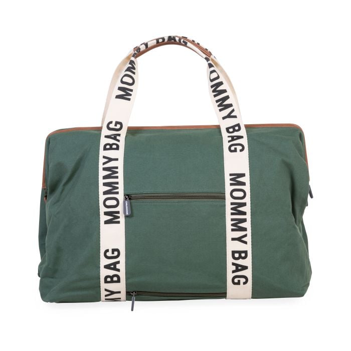 Geanta de infasat Childhome Mommy Bag Signature Verde