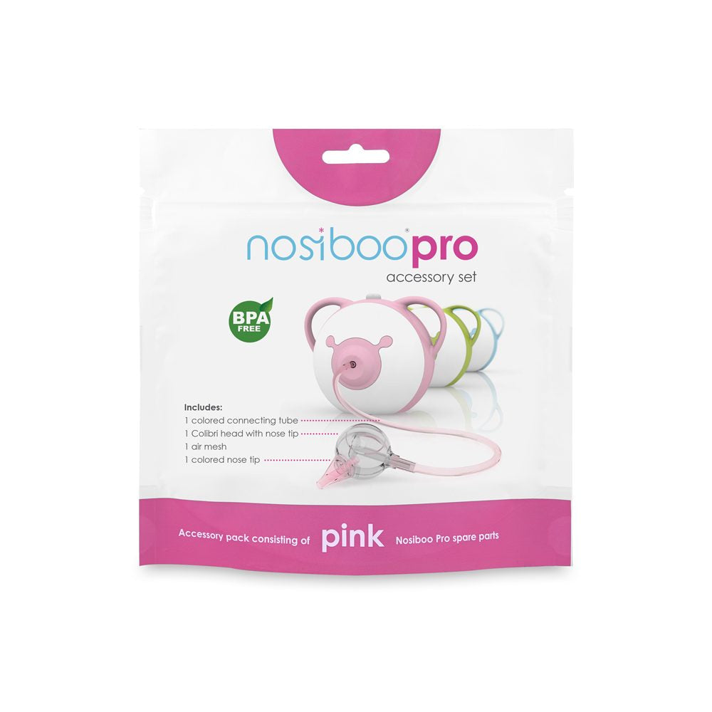 Set accesorii aspirator nazal Nosiboo Pro, roz - imagine 2