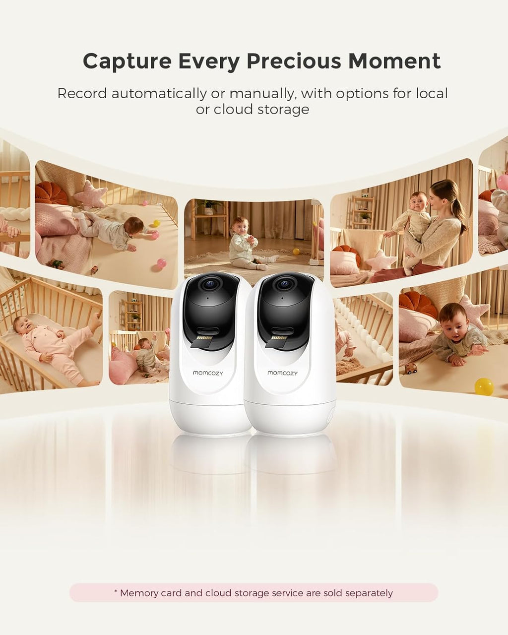 Baby monitor video Momcozy BM04 5 inch Dual Mode