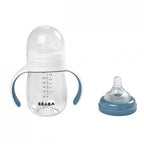 Biberon de invatare Beaba 2 in 1 din Tritan 210 ml