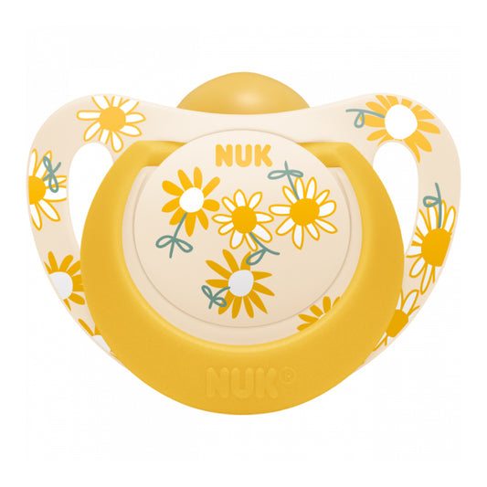 Suzeta Nuk Star Latex 6-18 luni Galben