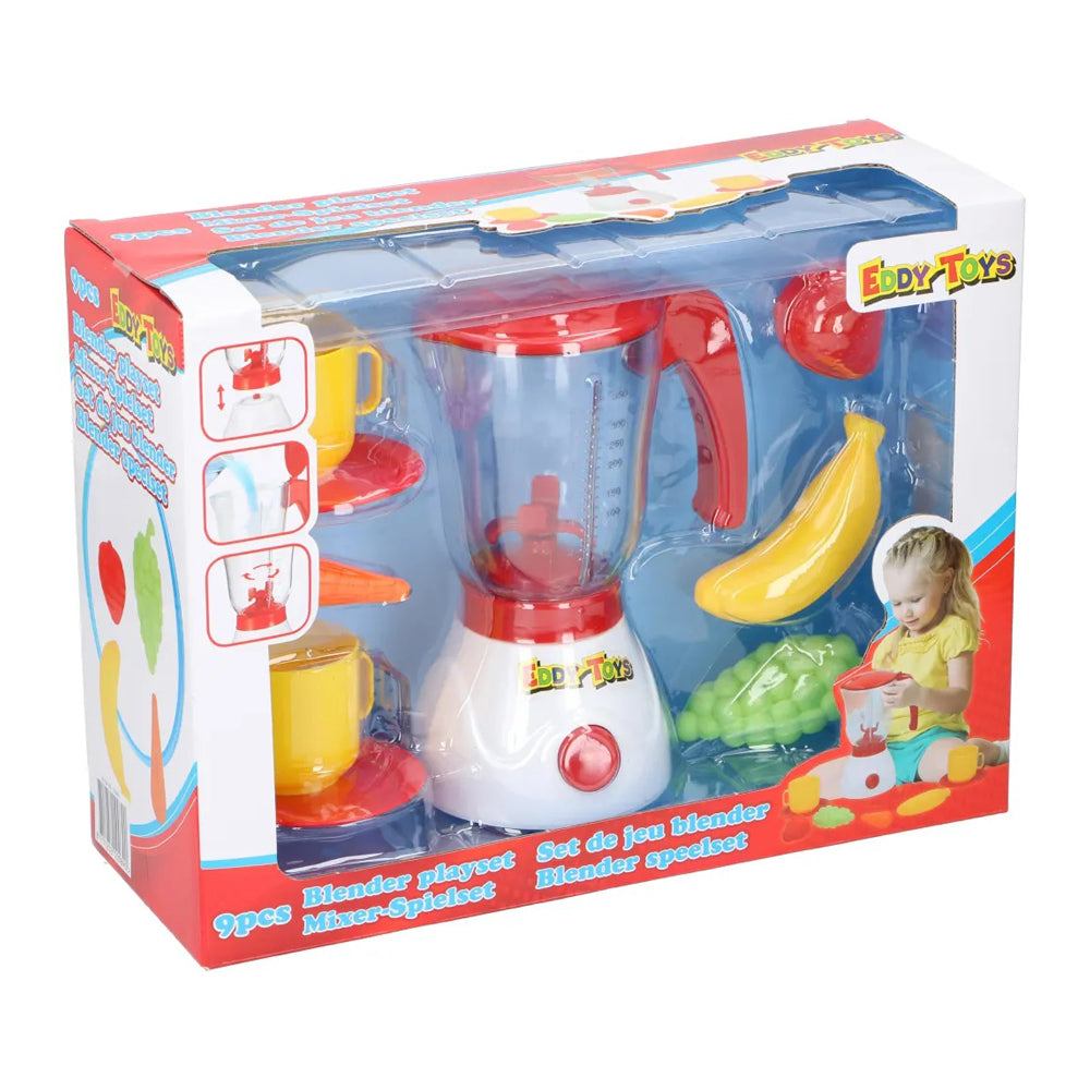 Blender de jucarie Eddy Toys 9 piese cu vas detasabil 350 ml