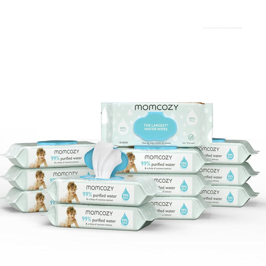 Servetele Umede pe Baza de Apa Momcozy Extralarge 60 buc