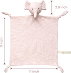 Doudou comforter bebelusi muselina 100% bumbac Lovey pentru bebeluși din bumbac de atașament Ursult Roz Momcozy
