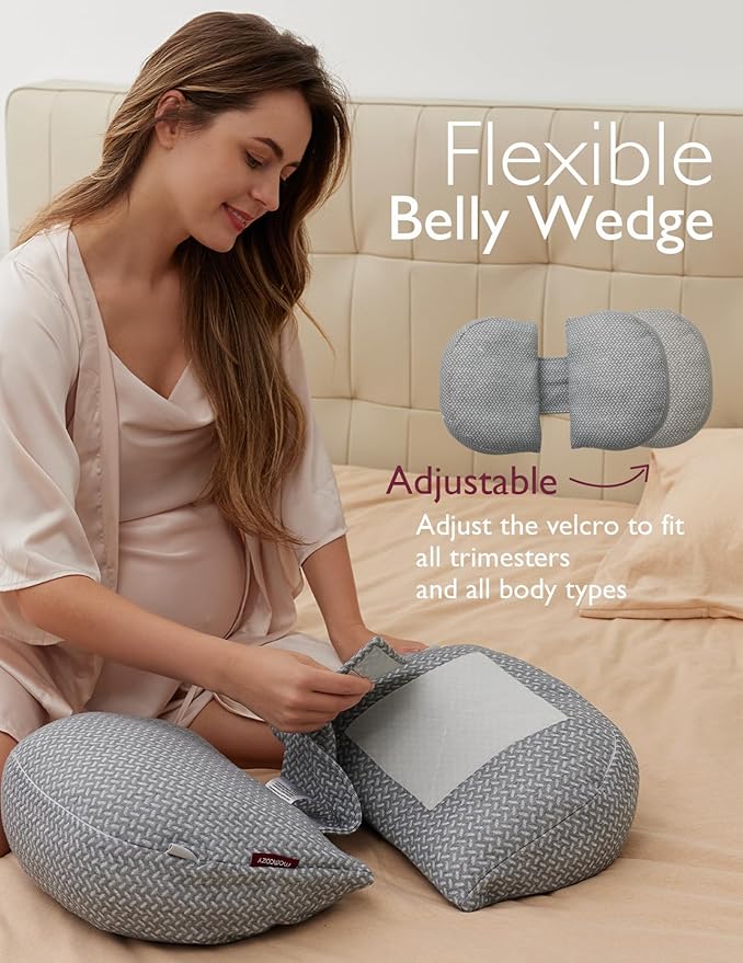 Perna pentru gravide Momcozy Forma W, vedere de ansamblu
