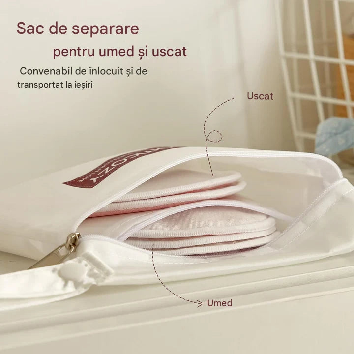 Tampoane alaptare reutilizabile Momcozy, 14 buc