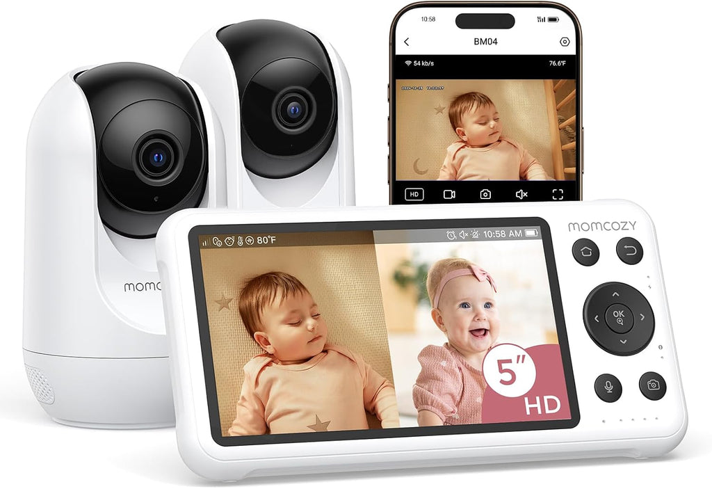 Baby monitor video Momcozy BM04 5 inch Dual Mode