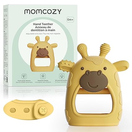 Jucarie de Dentitie Momcozy cu Bratara pentru Bebelusi