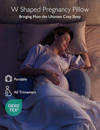 Perna pentru gravide Momcozy Forma W, Gri