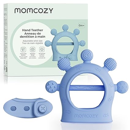 Jucarie de Dentitie Momcozy cu Bratara pentru Bebelusi
