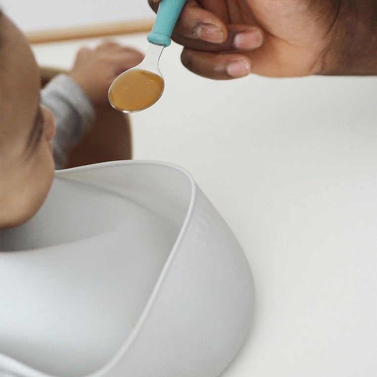 Set 2 Bavete silicon Beaba Old Pink Light Grey