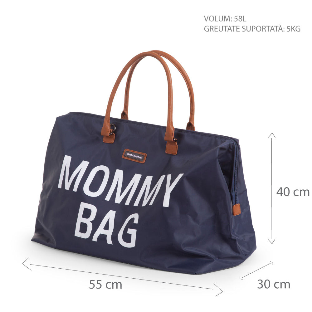Geanta de infasat Childhome Mommy Bag Bleumarin