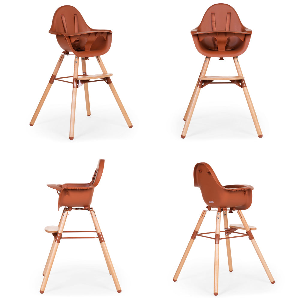 Scaun de masa reglabil in inaltime Childhome Evolu 2 Natural Ruginiu
