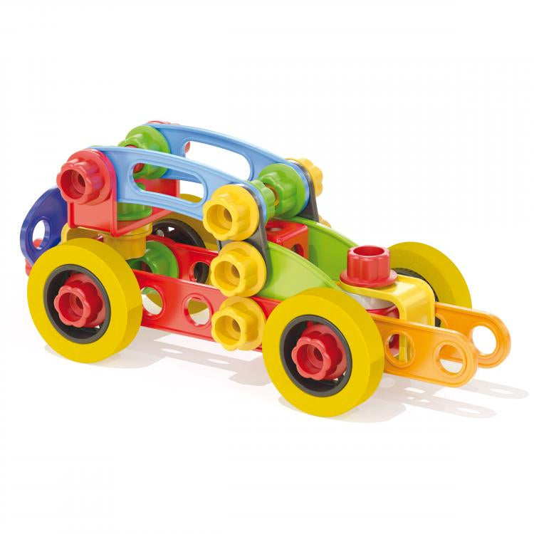 Set constructie Quercetti Tecno Jumbo – vehicul cu roți și cabină