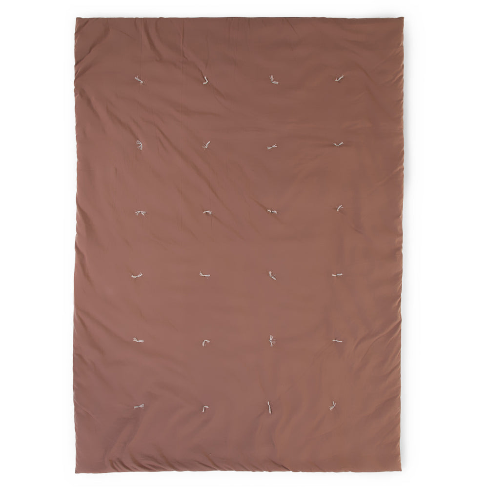 Patura matlasata Childhome 140x100 cm Jerse, Ruginiu