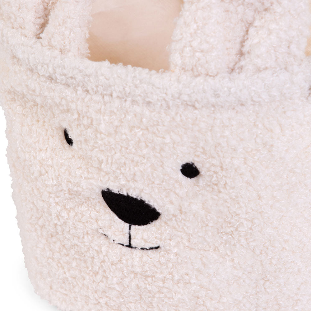 Cos depozitare Childhome 25x20x20 cm, Teddy Alb