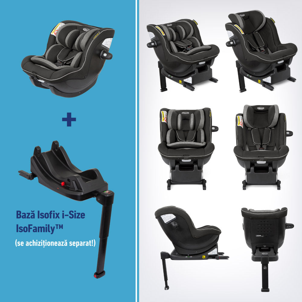 Scaun auto Graco Ascent i-Size Black