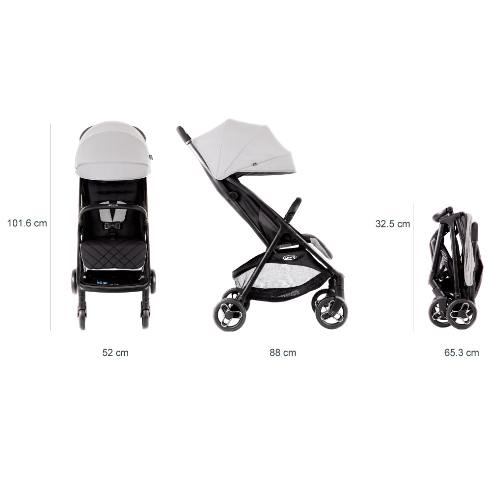 Cărucior Graco Myavo Steeple Gray Compact Reversibil